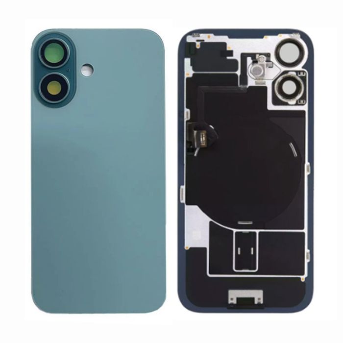 Back Panel with Wireless Charging Flex Teal for iPhone 16Plus (Best Quality)