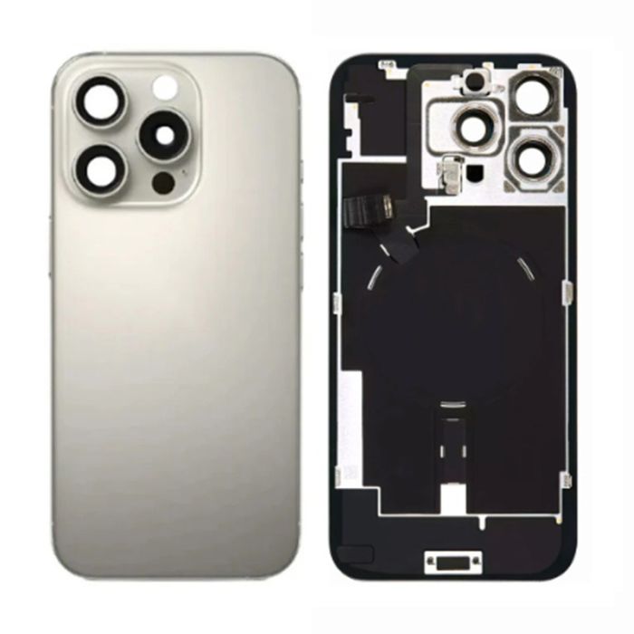 Back Panel with Wireless Charging Flex Grey for iPhone 16Pro Max (Best Quality)
