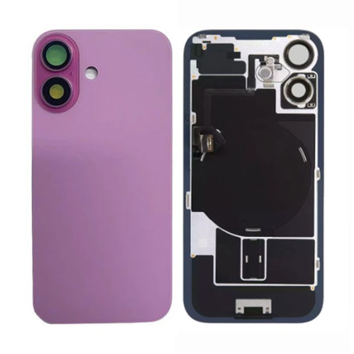 Back Panel with Wireless Charging Flex Pink for iPhone 16Plus (Best Quality)