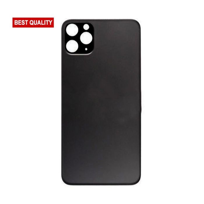 Back Glass Black No Logo for iPhone 11Pro Max (Best Aftermarket)