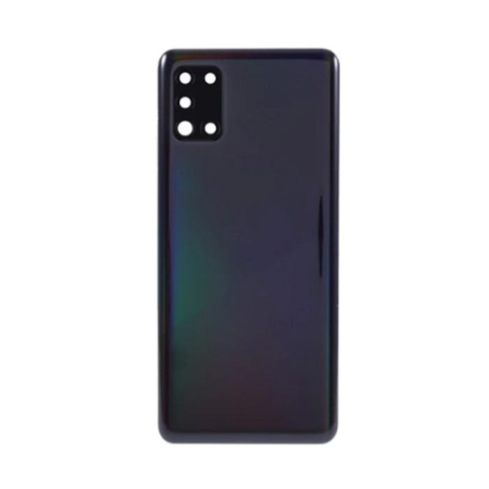 Samsung A31 4G A315 Back Glass Cover With Camera Lens Black