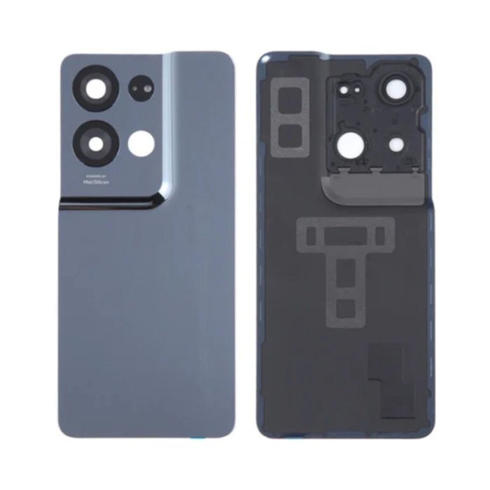 OPPO RENO 8PRO CPH2357 BACK GLASS WITH CAMERA LENS BLACK