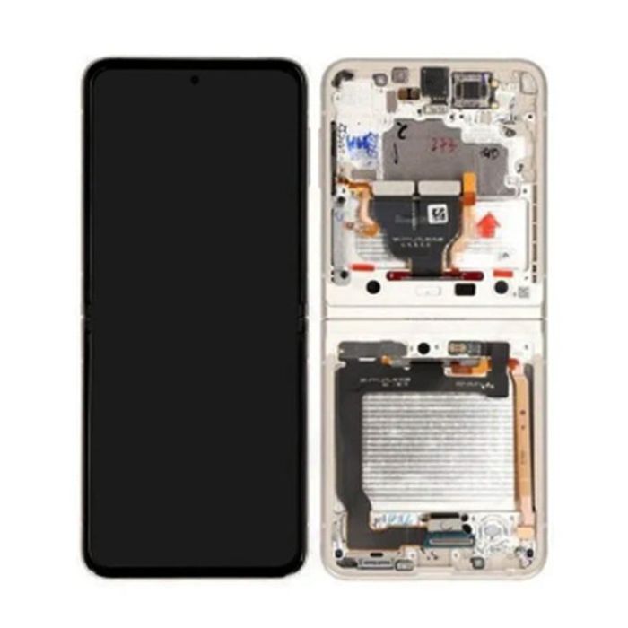 SAMSUNG Z FLIP 3 5G F711 INNER SCREEN CREAM (PULLED)