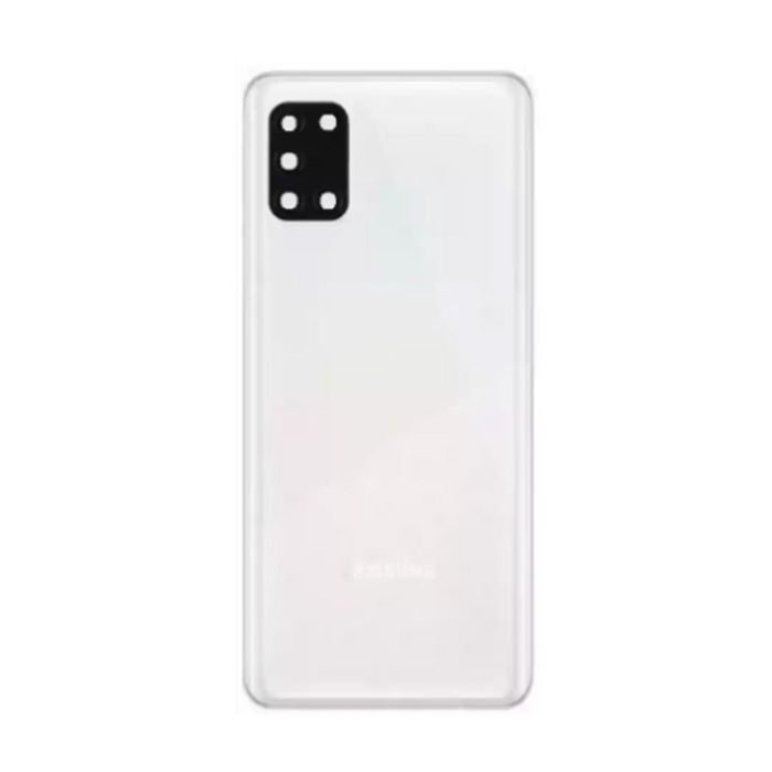 Samsung A31 4G A315 Back Glass Cover With Camera Lens White