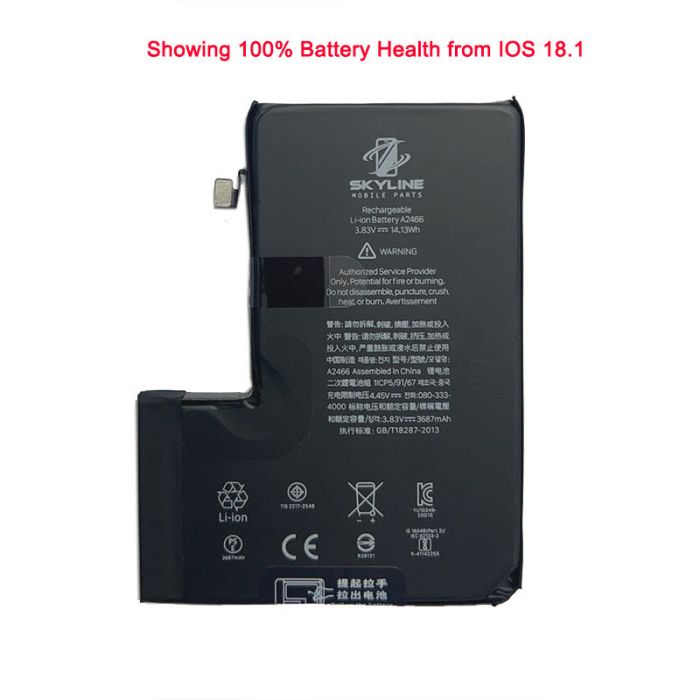 Battery 3687Mah for iPhone 12Pro Max (Og Solution)