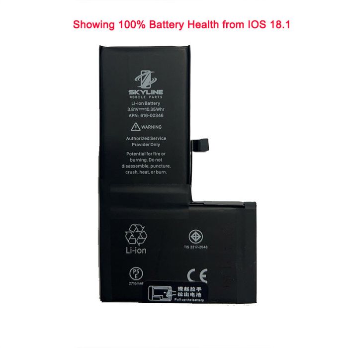 Battery 2716Mah for iPhone X (Og Solution)