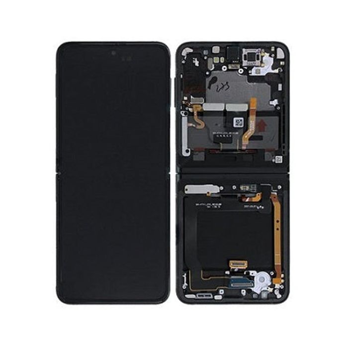 SAMSUNG Z FLIP 3 5G F711 INNER OLED SCREEN BLACK GH82-26273C (SERVICE PACK)