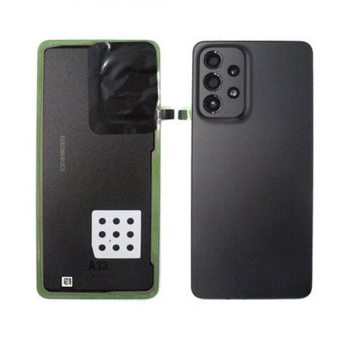 SAMSUNG A33 5G BACK COVER GLASS BLACK (BEST AFTERMARKET)