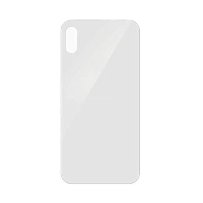 IPHONE XS BACK GLASS WHITE NO LOGO (AFTERMARKET PREMIUM)