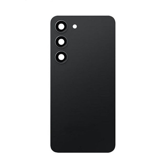 SAMSUNG S23 BACK GLASS BLACK (AFTERMARKET PREMIUM)