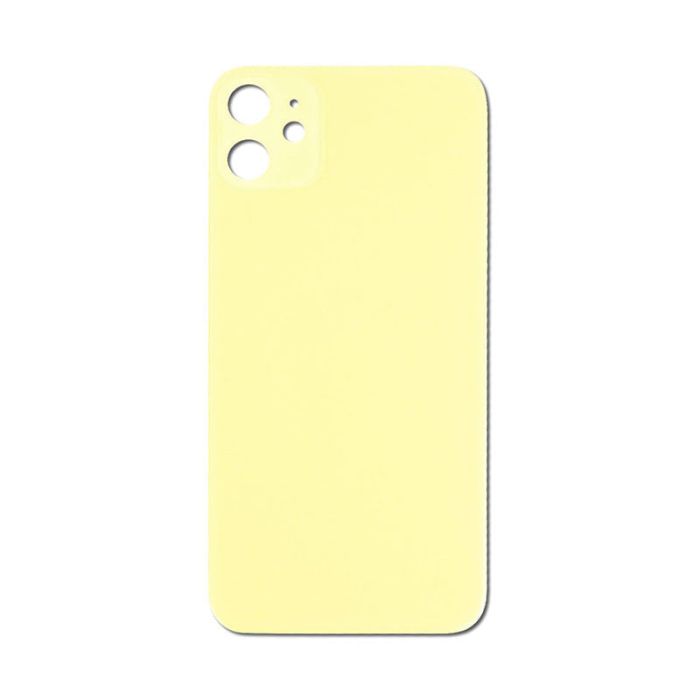 Back Glass Yellow No Logo for iPhone 11 (Aftermarket Premium)