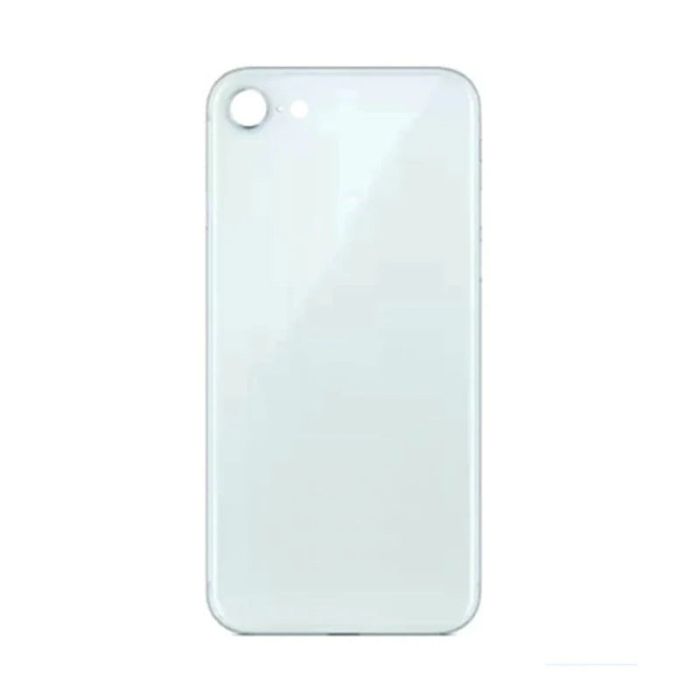 IPHONE 8G BACK GLASS WHITE NO LOGO (AFTERMARKET PREMIUM)