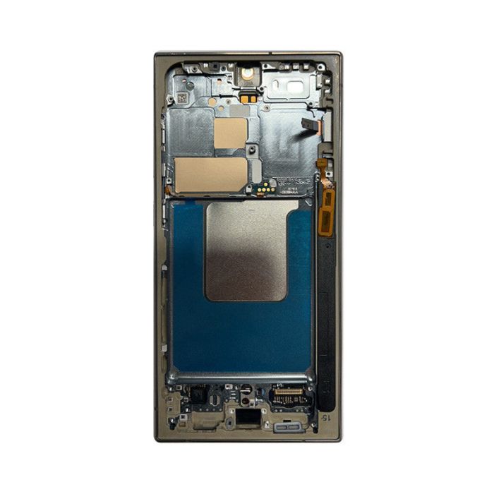 Samsung S24Ultra Service Pack OLED Assembled With Third Party Frame Yellow