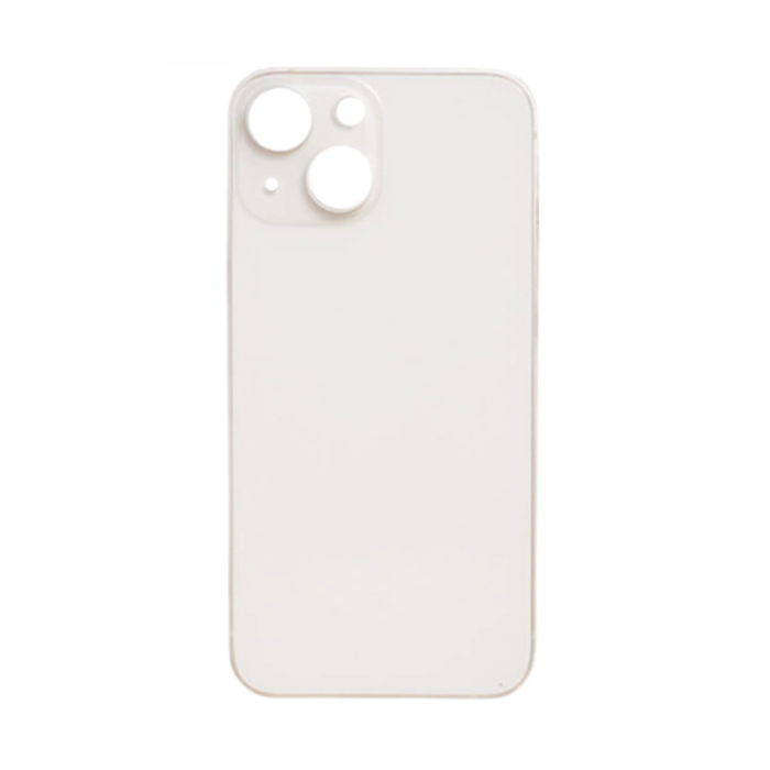 Back Glass White No Logo For iPhone 13Mini (Aftermarket Premium)