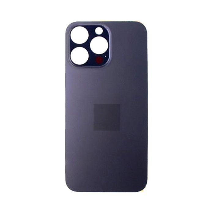 Back Glass Black No Logo Puple Pre-Installed 3M Adhesive For iPhone 14Pro (Aftermarket Premium)