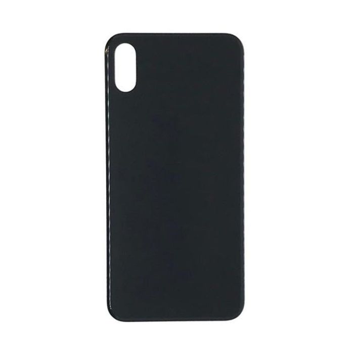 IPHONE XS BACK GLASS BLACK NO LOGO (AFTERMARKET PREMIUM)