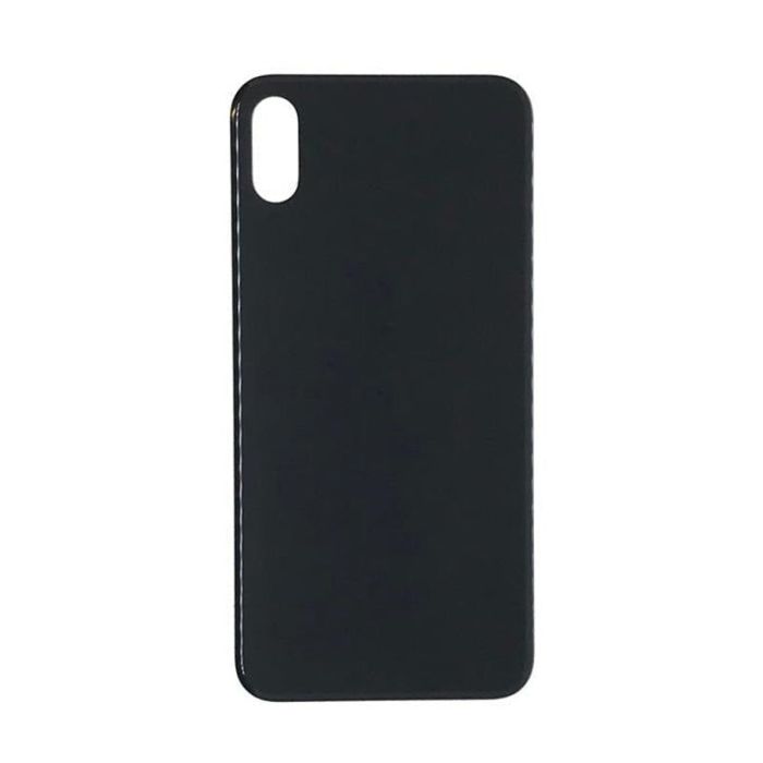 IPHONE X BACK GLASS BLACK NO LOGO (BIG HOLE)