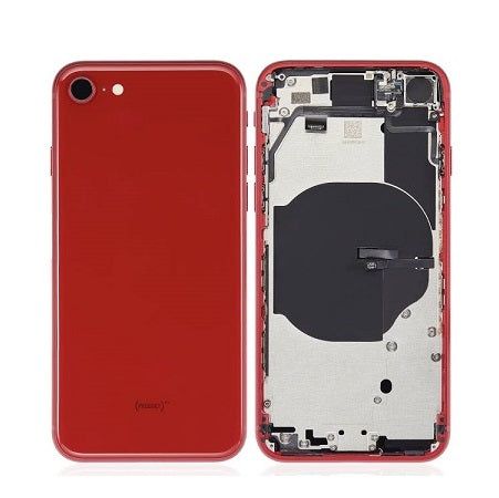 Back Housing with Power Flex Red No Logo for iPhone SE2022 (SE3)