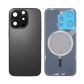 Back Panel with Magnet Black No Logo for iPhone 16Pro (Aftermarket Premium)