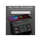Qualcomm 838W 100W 8 Ports Quick Wireless Charger Station with Current/Voltage Meter