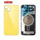 Back Panel With Magnet Yellow No Logo For iPhone 14Plus (Best Aftermarket)