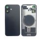 Back Panel with Magnet Black No Logo for iPhone 16Plus (Aftermarket Premium)