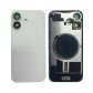Back Panel with Magnet White No Logo for iPhone 16 (Aftermarket Premium)