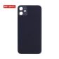 Back Glass Black No Logo for iPhone 11 (Best Aftermarket)