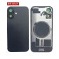 Back Panel with Magnet Black No Logo for iPhone 16Plus (Best Aftermarket)
