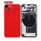Back Panel With Wireless Charging Flex Red No Logo For iPhone 14 (Best Quality)