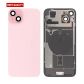 Back Panel With Wireless Charging Flex Pink No Logo For iPhone 15plus (Best Quality)