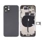 Back Housing With Power Flex Black No Logo For iPhone 11Pro (Best Aftermarket)