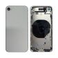 IPHONE 8G BACK HOUSING WITH POWER FLEX WHITE NO LOGO (BEST AFTERMARKET)