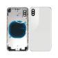 IPHONE XS BACK HOUSING WITHOUT PARTS WHITE NO LOGO (AFTERMARKET HIGH QUALITY)