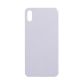 IPHONE X BACK GLASS WHITE NO LOGO (BIG HOLE)