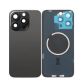 Back Panel With Magnet Black No Logo For iPhone 15Pro Max (Aftermarket Premium)