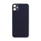 Back Glass Black No Logo for iPhone 11 (Aftermarket Premium)