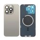 Back Panel With Magnet Grey No Logo For iPhone 15Pro Max (Aftermarket Premium)