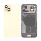 Back Panel With Wireless Charging Flex Yellow No Logo For iPhone 15plus (Best Quality)