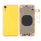 IPHONE XR BACK HOUSING WITHOUT PARTS YELLOW NO LOGO (AFTERMARKET HIGH QUALITY)