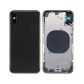 IPHONE XS MAX BACK HOUSING WITHOUT PARTS BLACK NO LOGO (AFTERMARKET HIGH QUALITY)