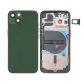 Back Housing With Power Flex Green No Logo For iPhone 13 (Best Aftermarket)