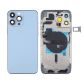 Back Housing With Power Flex Blue No Logo For iPhone 13Pro Max (Best Aftermarket)