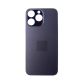 Back Glass Black No Logo Puple Pre-Installed 3M Adhesive For iPhone 14Pro (Aftermarket Premium)