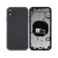 IPHONE XR BACK HOUSING WITH VOLUME POWER FLEX BLACK NO LOGO (BEST AFTERMARKET)