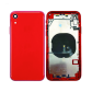 IPHONE XR BACK HOUSING WITH VOLUME POWER FLEX RED NO LOGO