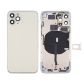 Back Housing With Power Flex White No Logo For iPhone 11Pro (Best Aftermarket)