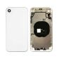 IPHONE XR BACK HOUSING WITH VOLUME POWER FLEX WHITE NO LOGO (BEST AFTERMARKET)