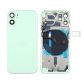 Back Housing With Power Flex Green No Logo For iPhone 12Mini (Best Aftermarket)