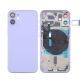 Back Housing With Power Flex Purple No Logo For iPhone 12Mini (Best Aftermarket)
